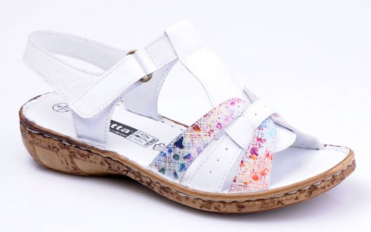 LO6822-15 biały+floral/white+white  floral