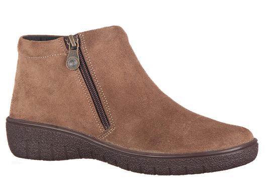 LO7330-420 ciemnoszary zamsz / taupe suede